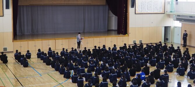 富原中学校部活動発会式