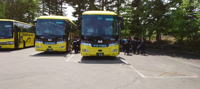 宿泊研修2日目　帰り出発